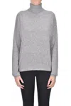 Kaos Turtleneck Wool Pullover In Gray