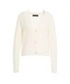 Kaos V-neck Cardigan With Button-down Front And Ribbed Cuffs In Brown