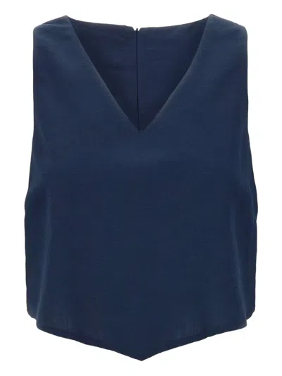 Kaos V-neck Crop Top