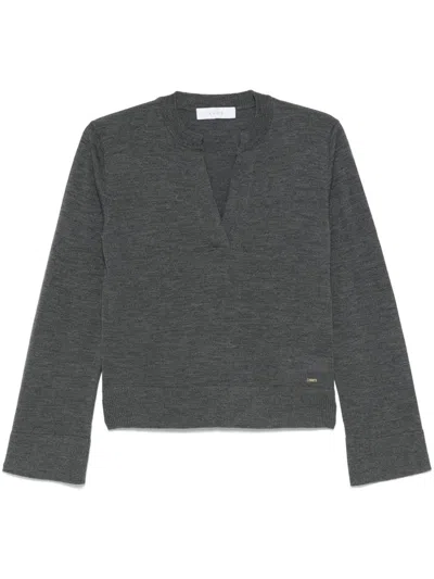 Kaos V-neck Sweater In Grey