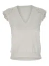 Kaos V-neck Top In Gray