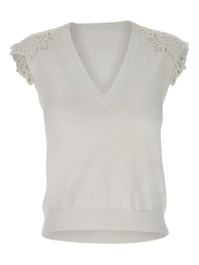 Kaos V-neck Top In Gray