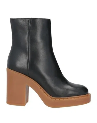 Kaos Woman Ankle Boots Black Size 10 Calfskin