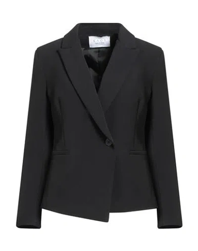 Kaos Woman Blazer Black Size 12 Polyester, Elastane