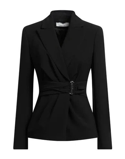 Kaos Woman Blazer Black Size 12 Polyester, Elastane