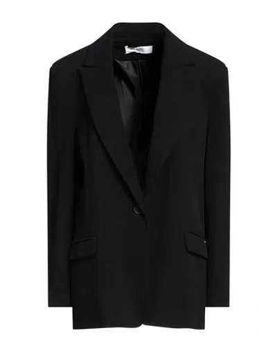 Kaos Woman Blazer Black Size 12 Polyester, Viscose, Elastane In Black