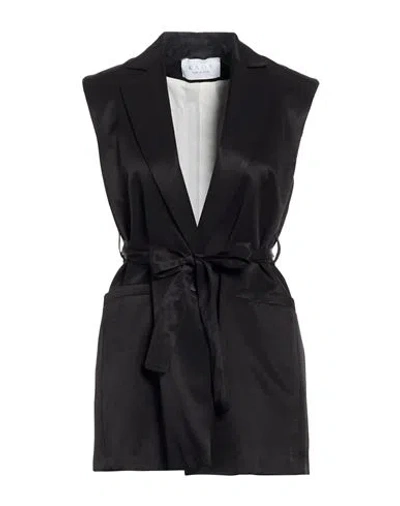 Kaos Woman Blazer Black Size 4 Viscose, Linen