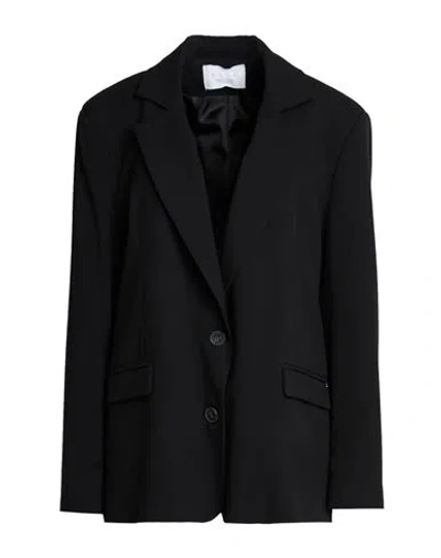 Kaos Woman Blazer Black Size 6 Polyester, Viscose, Elastane