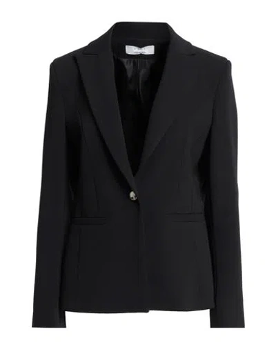 Kaos Woman Blazer Black Size 8 Polyester, Elastane