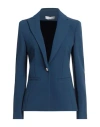 Kaos Woman Blazer Blue Size 12 Polyester, Elastane In Blue
