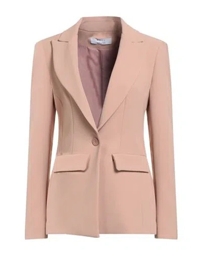 Kaos Woman Blazer Blush Size 12 Polyester, Elastane In Pink