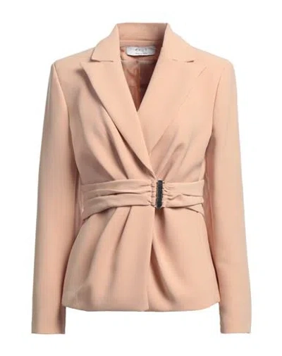 Kaos Woman Blazer Blush Size 12 Polyester, Elastane In Pink