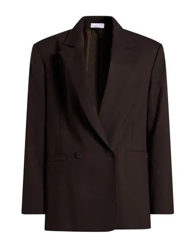Kaos Woman Blazer Brown Size 6 Polyester, Viscose, Elastane