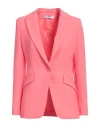Kaos Woman Blazer Coral Size 8 Polyester, Elastane In Red