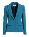 Kaos Woman Blazer Deep Teal Size 2 Polyester, Elastane