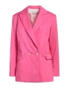 Kaos Woman Blazer Fuchsia Size 10 Cotton In Pink