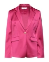 Kaos Woman Blazer Garnet Size 6 Polyester, Elastane In Red