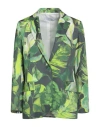 Kaos Woman Suit Jacket Green Size 2 Cotton In Green