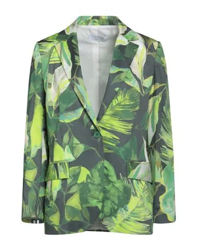 Kaos Woman Suit Jacket Green Size 2 Cotton