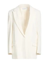 Kaos Woman Blazer Ivory Size 10 Polyester, Viscose, Elastane In White