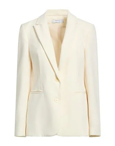 Kaos Woman Blazer Ivory Size 6 Polyester, Elastane In White