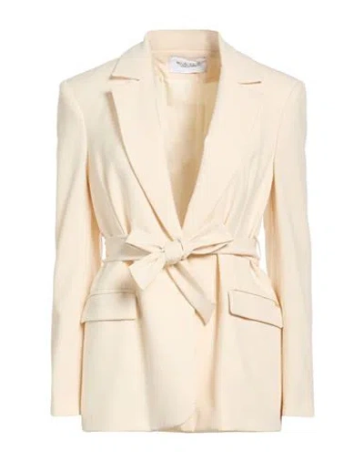 Kaos Woman Blazer Ivory Size 8 Polyester, Viscose, Elastane In White