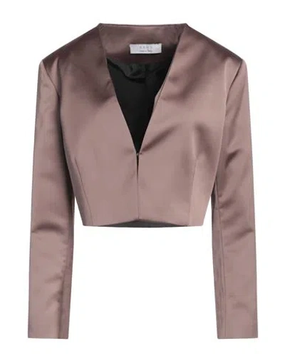 Kaos Woman Blazer Khaki Size 8 Polyester, Elastane In Pink
