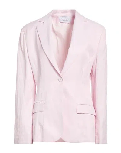 Kaos Woman Blazer Light Pink Size 8 Viscose, Linen