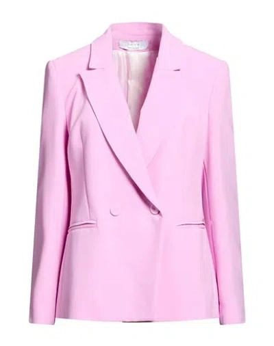 Kaos Woman Blazer Lilac Size 8 Polyester, Elastane In Multi