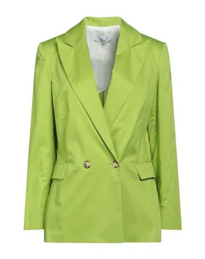 Kaos Woman Suit Jacket Acid Green Size 2 Cotton In Verde