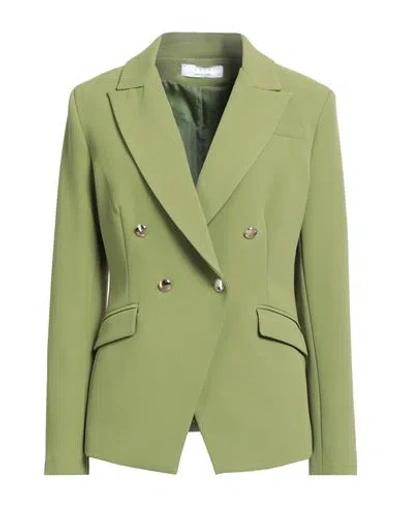 Kaos Woman Blazer Lime Green Size 6 Polyester, Elastane