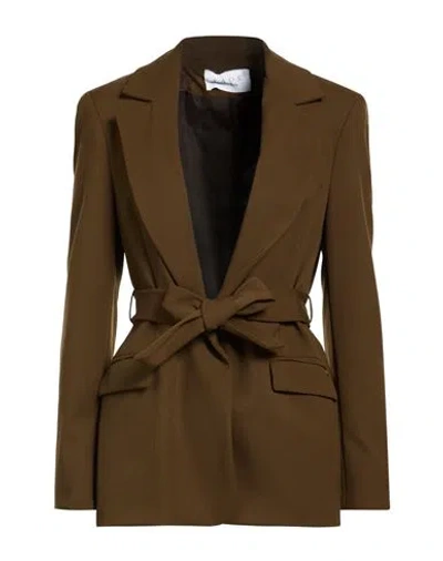 Kaos Woman Blazer Military Green Size 8 Polyester, Viscose, Elastane