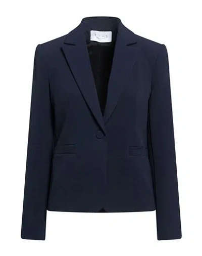 Kaos Woman Blazer Navy Size 10 Polyester, Elastane In Blue