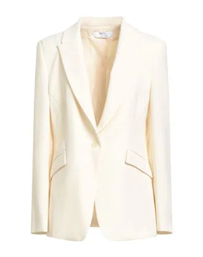 Kaos Woman Blazer Pastel Yellow Size 4 Polyester, Elastane
