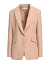 Kaos Woman Blazer Sand Size 8 Polyester, Elastane In Neutral