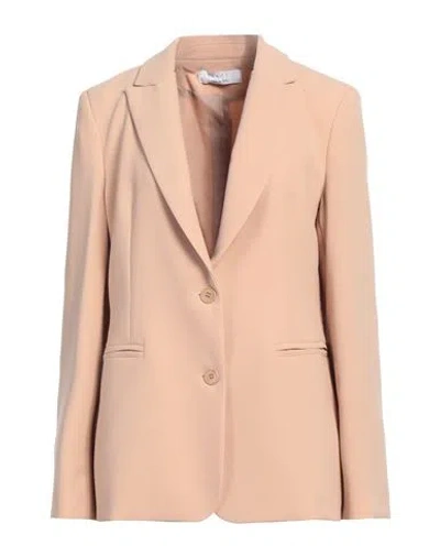 KAOS KAOS WOMAN BLAZER SAND SIZE 8 POLYESTER, ELASTANE