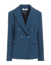 Kaos Woman Blazer Slate Blue Size 4 Polyester, Elastane
