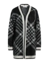 Kaos Woman Cardigan Black Size L Acrylic, Polyamide, Mohair Wool
