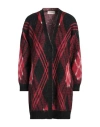 Kaos Woman Cardigan Black Size M Acrylic, Polyamide, Mohair Wool In Black