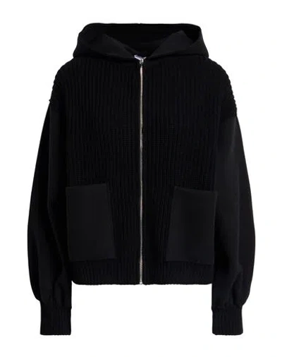 Kaos Woman Cardigan Black Size M Wool, Polyamide, Polyester