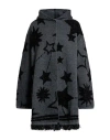 Kaos Woman Cardigan Charcoal Size L Acrylic, Polyamide, Wool, Metallic Fiber In Gray