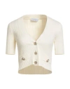 Kaos Woman Cardigan Cream Size M Viscose, Polyester In White