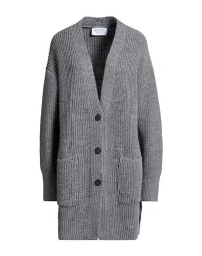 Kaos Woman Cardigan Grey Size S Wool, Acrylic In Gray