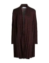 Kaos Woman Cardigan Rust Size 6 Polyester, Viscose, Polyamide, Elastane In Red