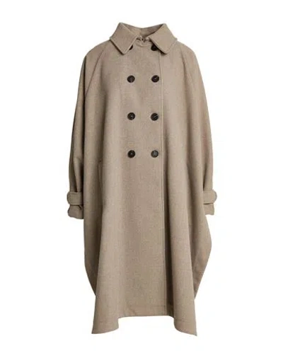 Kaos Woman Coat Grey Size 2 Polyester, Viscose, Polyamide