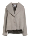 Kaos Woman Coat Grey Size S Polyester, Viscose In Gray