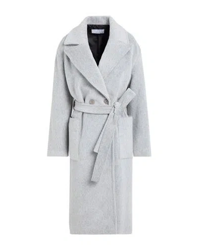 Kaos Woman Coat Light Grey Size 6 Polyester In Gray
