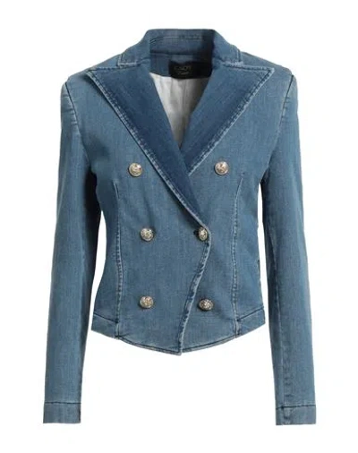 Kaos Woman Denim Outerwear Blue Size 4 Cotton, Polyester, Elastane