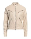 Kaos Woman Jacket Beige Size 6 Polyester, Polyurethane In Beige