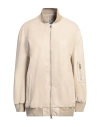 Kaos Woman Jacket Beige Size 6 Polyester, Polyurethane In Beige